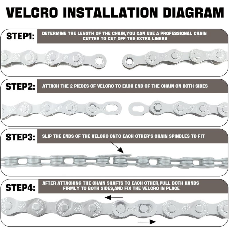 RainFlowwer 6/7/8/9/10/11/12 Speed Bike Chain – High-Strength, Durable & Smooth-Shifting for Road/Mountain Bikes (6/7/8-Speed) - Image 4